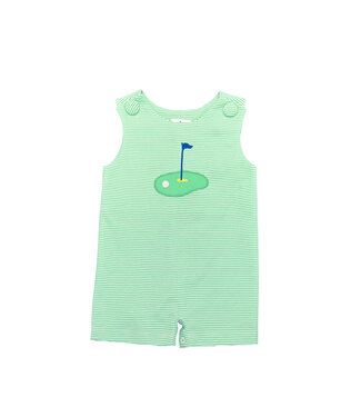 Saltwater Boys Co. Green Stripe Golf Shortall