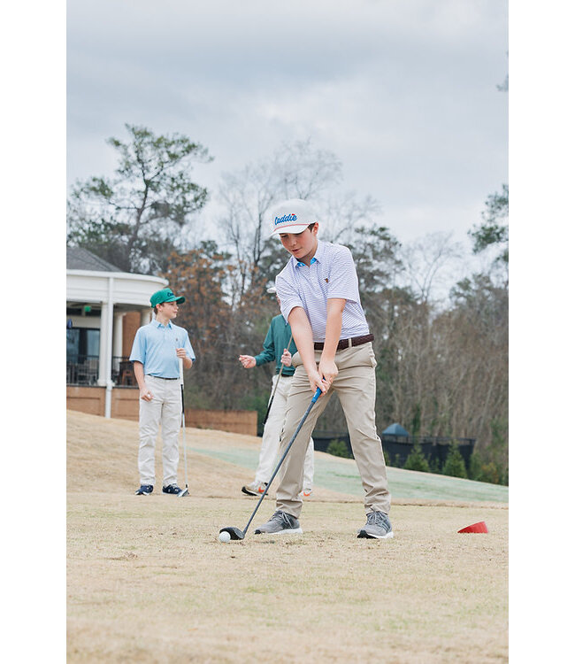 Fieldstone White/Pink/Blue Stripe Range Polo