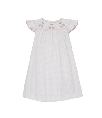 Claire & Charlie Pink/White Dot Cherry Angel Wing Bishop