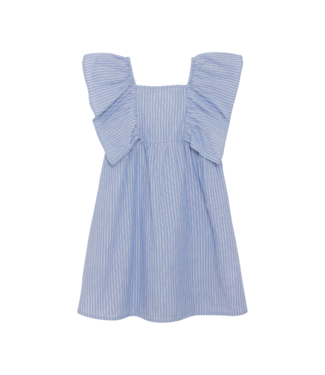 Creamie Blue Stripe Woven Dress