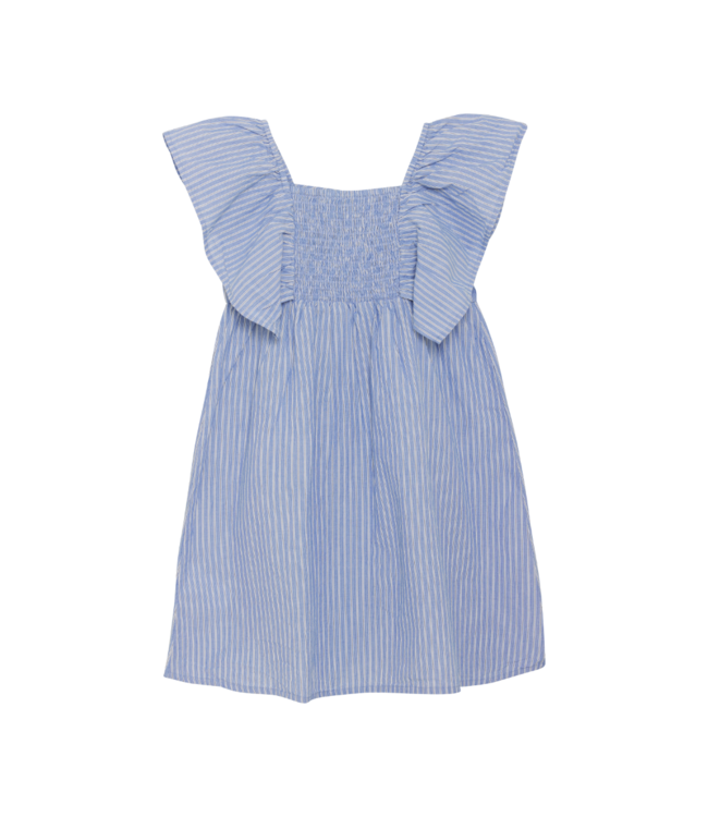 Creamie Blue Stripe Woven Dress