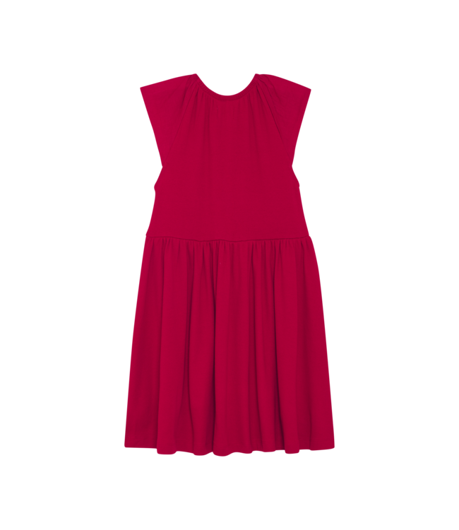 Creamie Chili Red Rib Dress