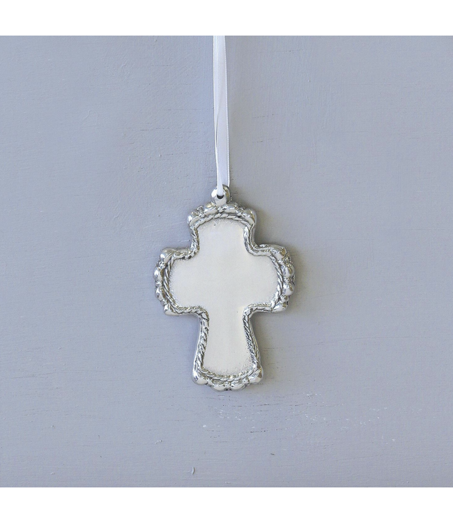 Baby Cord Cross Ornament