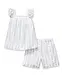 Petite Plume Cottage Stripe Clara Short Set