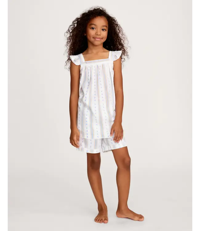 Petite Plume Cottage Stripe Clara Short Set