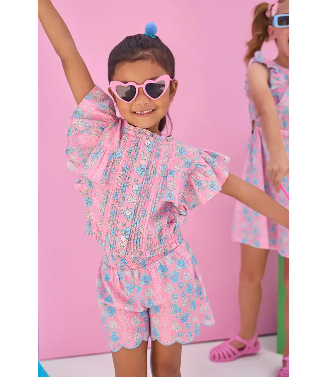 Bisby Spring Marguerite Floral Annie Top