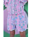 Spring Marguerite Floral Shirred Shorts