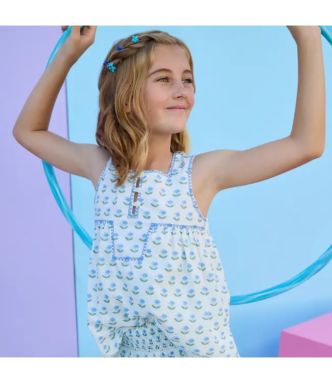 Bisby Blue Tulip Block Keystone Top