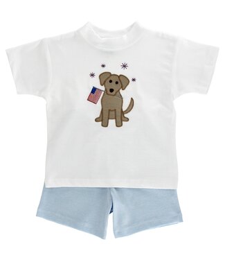 Bailey Boys Patriotic Pup Boys Short Set