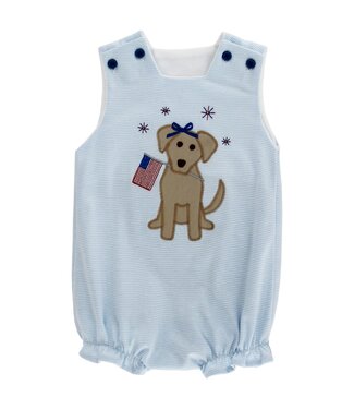 Bailey Boys Patriotic Pup Knit Girl Bubble