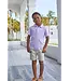 Little English Lavender Stripe S/S Polo