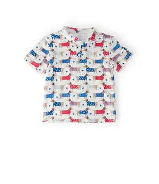 Mila & Rose Patriotic Pups S/S Polo