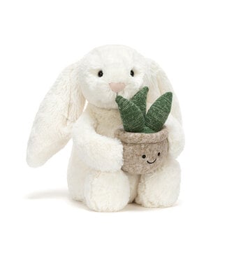 Jellycat Cream Bunny with Plant