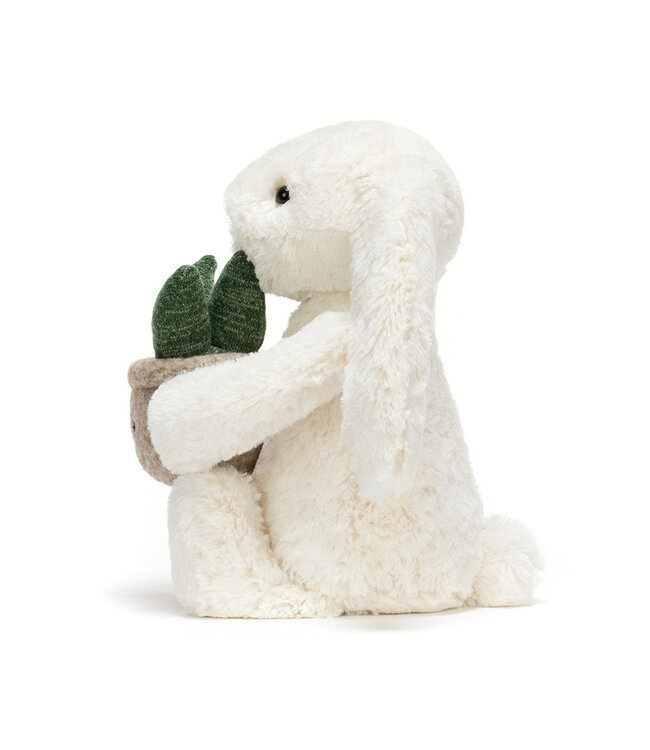 Jellycat Cream Bunny with Plant