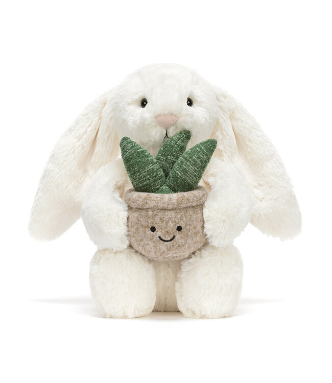 Jellycat Cream Bunny with Plant