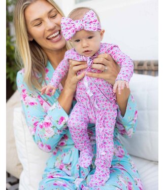 LEV baby Maya Ruffled Zip Footie