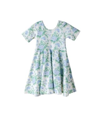 Nola Tawk Hydrangea Heaven Organic Cotton Twirl Dress