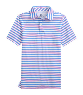 Southern Tide Ocean Channel Driver Waterway Stripe Performance Polo