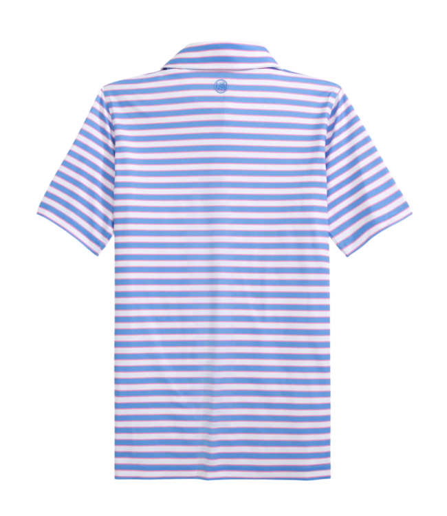Southern Tide Ocean Channel Driver Waterway Stripe Performance Polo