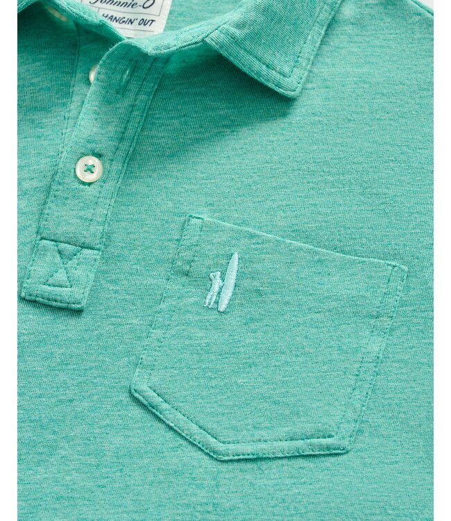 Johnnie O Heathered Sea Glass Polo