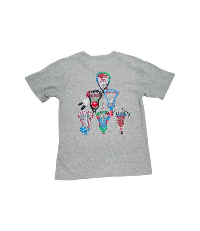Wes and Willy Heather Lacrosse Tee