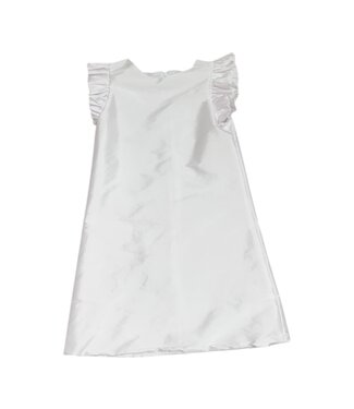 Susanne Lively Designs White Aline Flutter Sleeve Dress