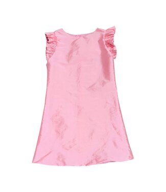 Susanne Lively Designs Barbi Pink Aline Flutter Sleeve Dress