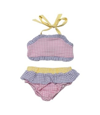 Millie Jay Pastel Color Block Swimsuit