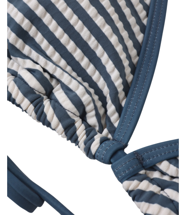 Navy Stripe Triangle Bikini Set