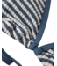 Navy Stripe Triangle Bikini Set