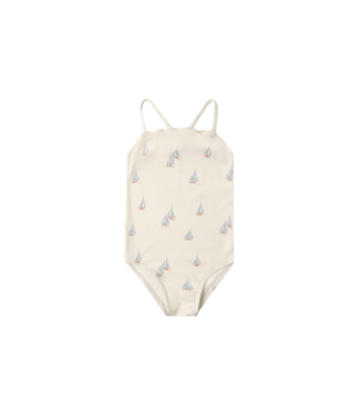 Rylee & Cru Natural Tori Sail One Pc. Swimsuit