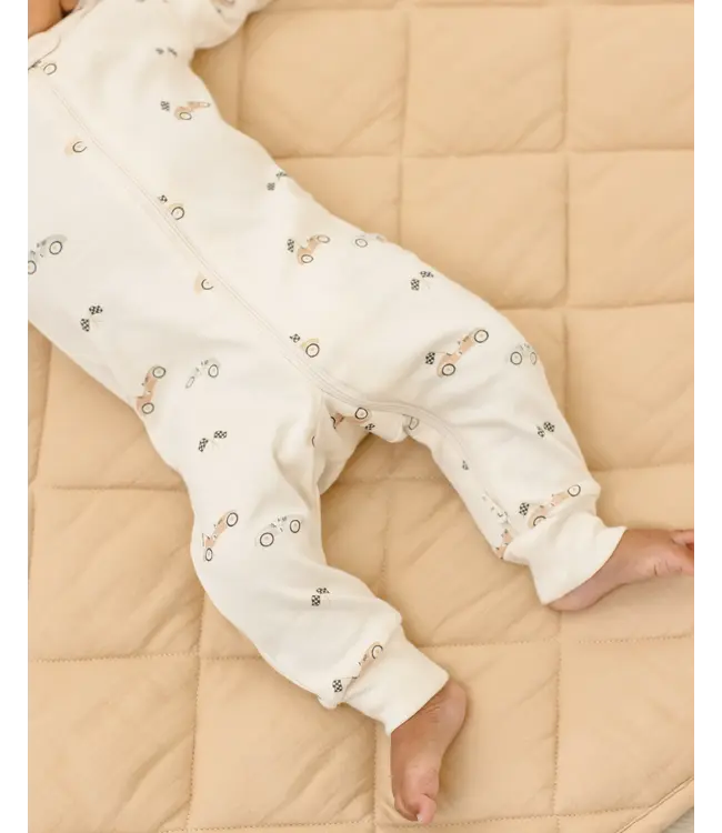 Quincy Mae Race Car L/S Zip Sleeper