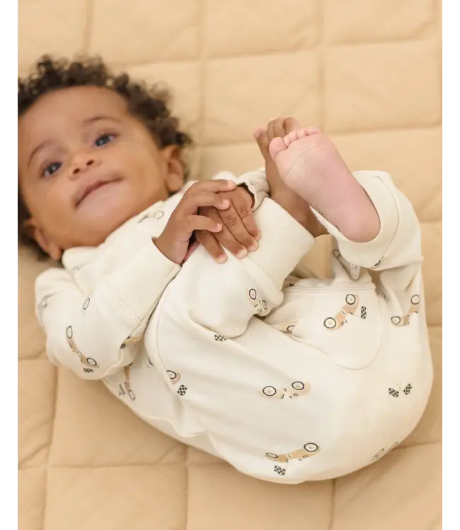 Quincy Mae Race Car L/S Zip Sleeper