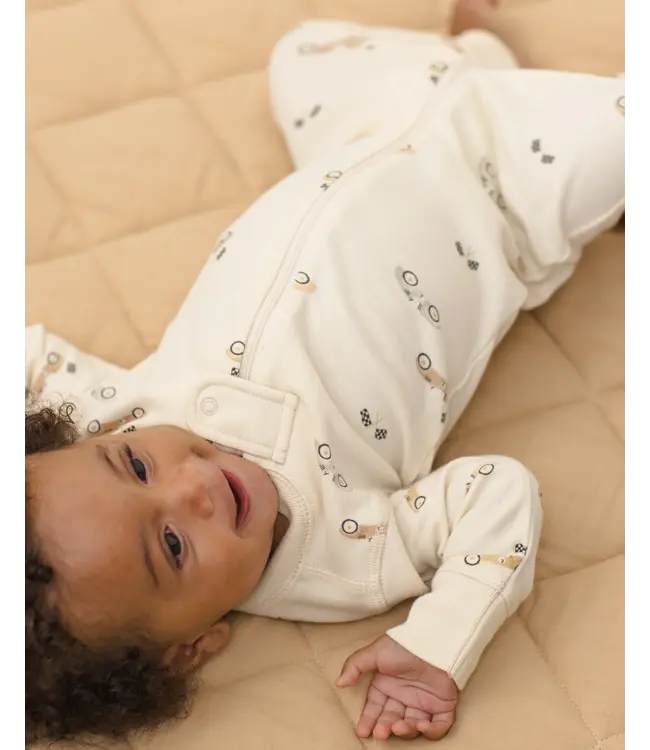 Quincy Mae Race Car L/S Zip Sleeper