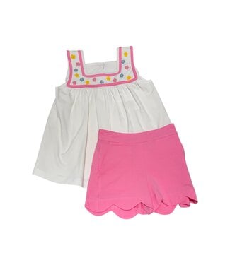 Whimsy Bay Candy Coated Daisy Short Set