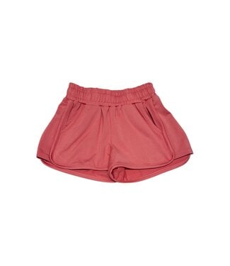 Salmon Pink Stretchy Shorts