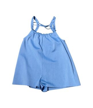Little Olin Blue Chambray Romper