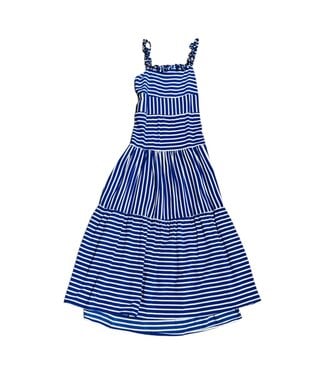 Joyous & Free Blue/White Stripe Daniella Maxi Dress