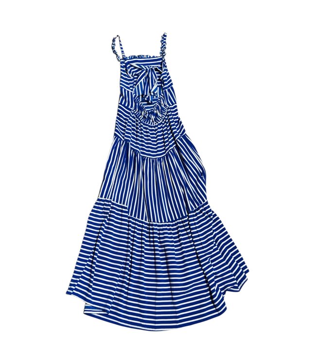 Joyous & Free Blue/White Stripe Daniella Maxi Dress