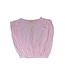 Tenly Pink Guava Cotton Jersey Shoulder Pleat Tank
