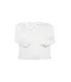 White Woven Picot Collar Long Sleeve Shirt