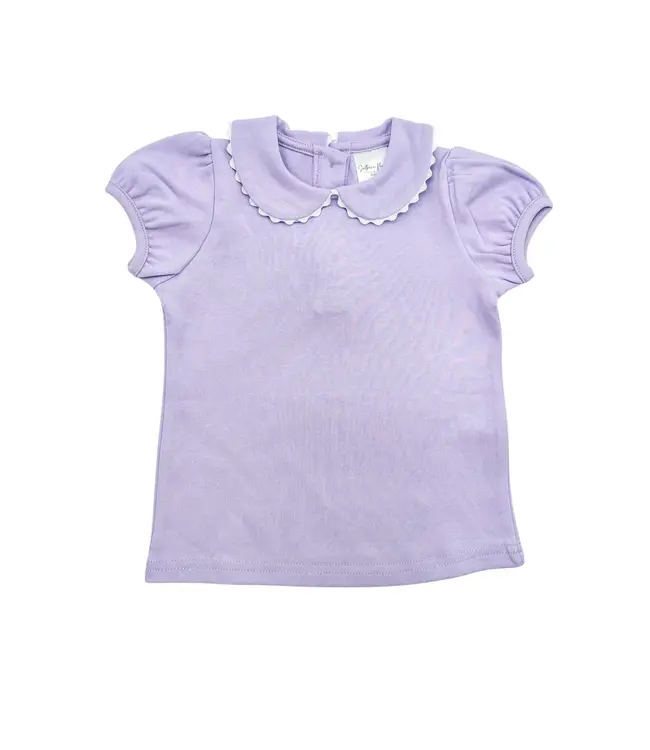 Scalloped Collared S/S Shirt