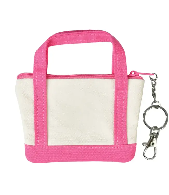 Mini Tote Bag Lip Balm Key Chain Set