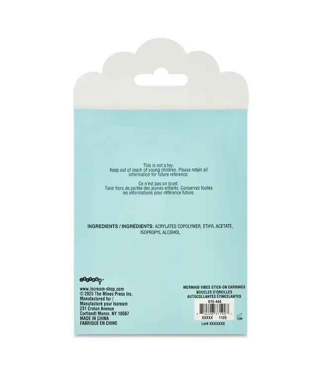 Iscream Mermaid Vibes Stick On Earrings