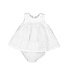 Mayoral White Embroidered Dress