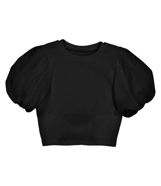 Mayoral Black Puff Sleeve Shirt
