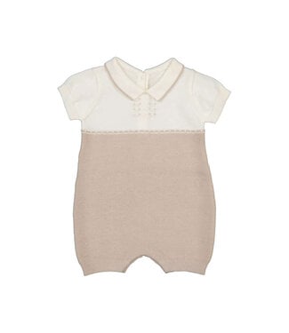 Mayoral Beige/Cream Knit Romper