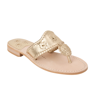 Jack Rogers Platinum Girls Jacks Flat