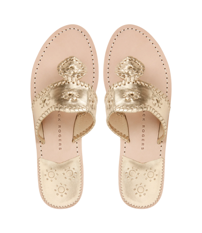 Jack Rogers Platinum Girls Jacks Flat