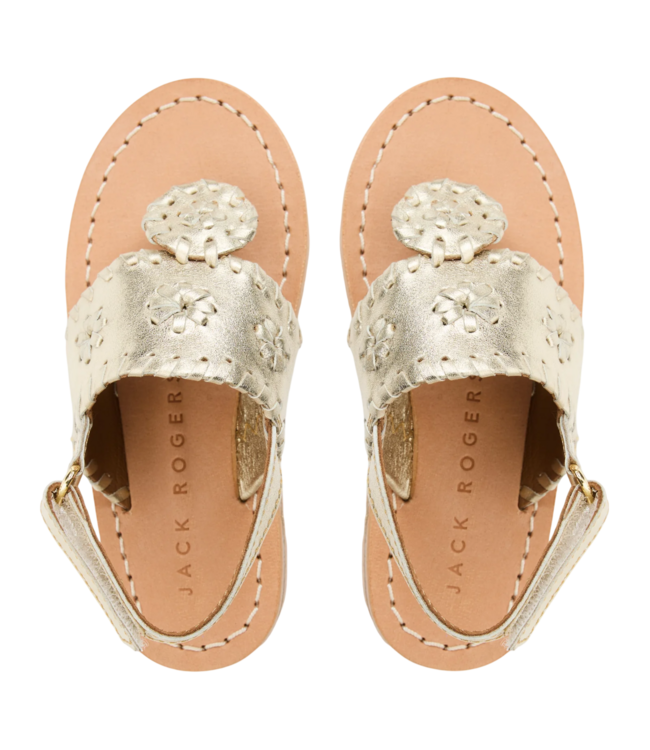 Jack Rogers Platinum Toddler Jacks Flat Sandal